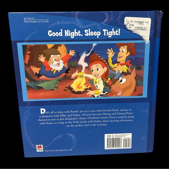 Disney bedtime favorites book treasury of tales Pixar toy story lion king dumbo - Picture 2 of 10